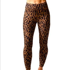 MICHI PRIMAL LEOPARD PRINT LEGGINGS S